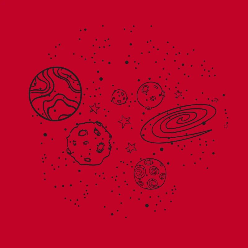 Ciel étoilé - Espace - Voyage dans l'espace - Planètes