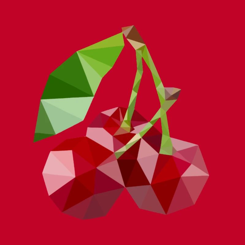 Low Poly Kirsche