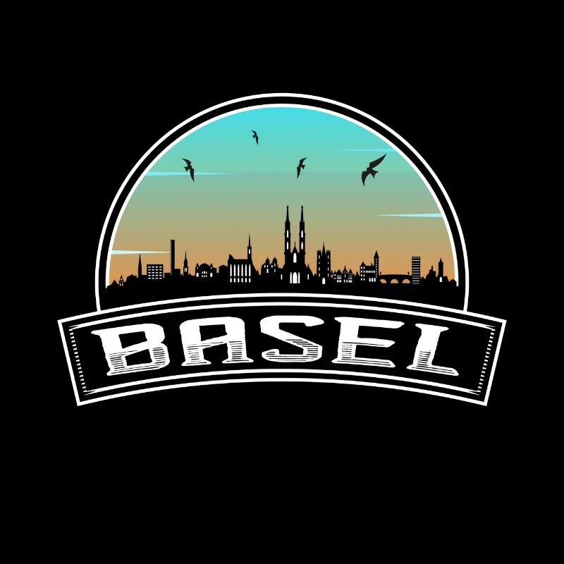 Basel Schweiz Skyline Schweizer Souvenir