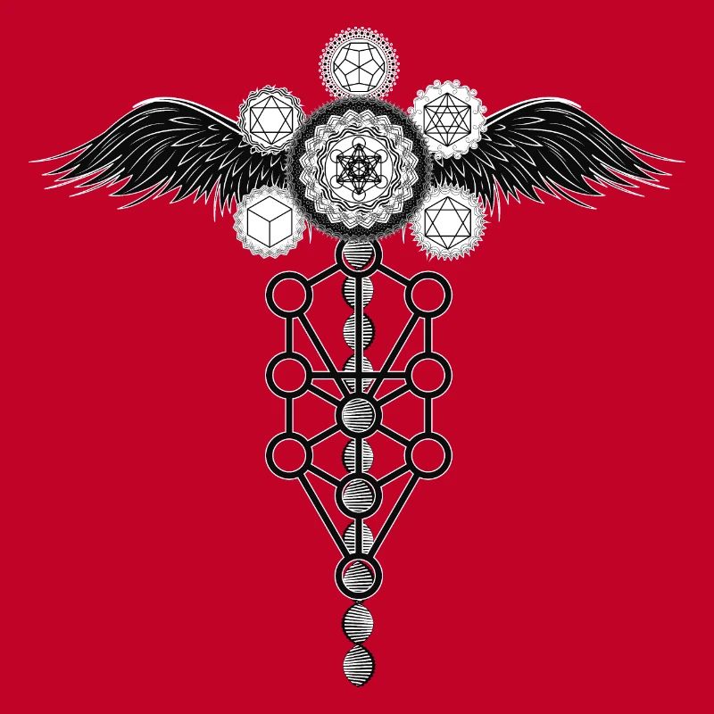 Winged Metatron Dna Platonic Solids