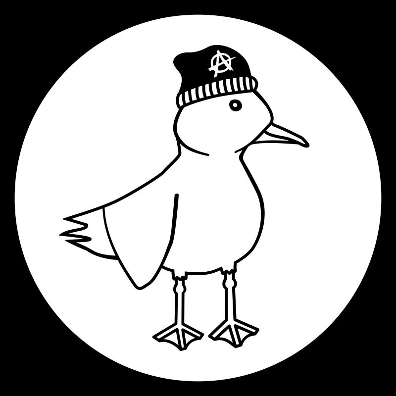 Seagull Anarchy – Vilain Maritime Hipster Art côtier