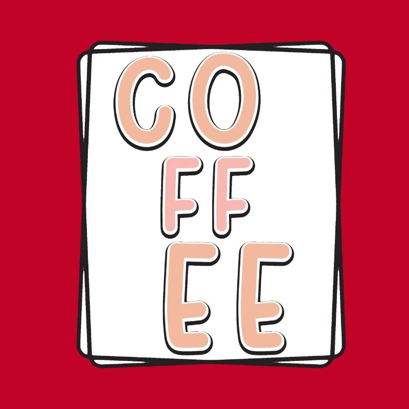 Kaffee Typo Panel