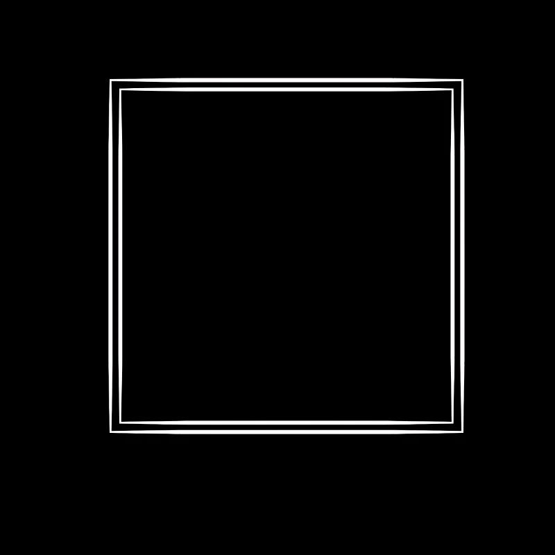 Frame Thin Line Strokes White