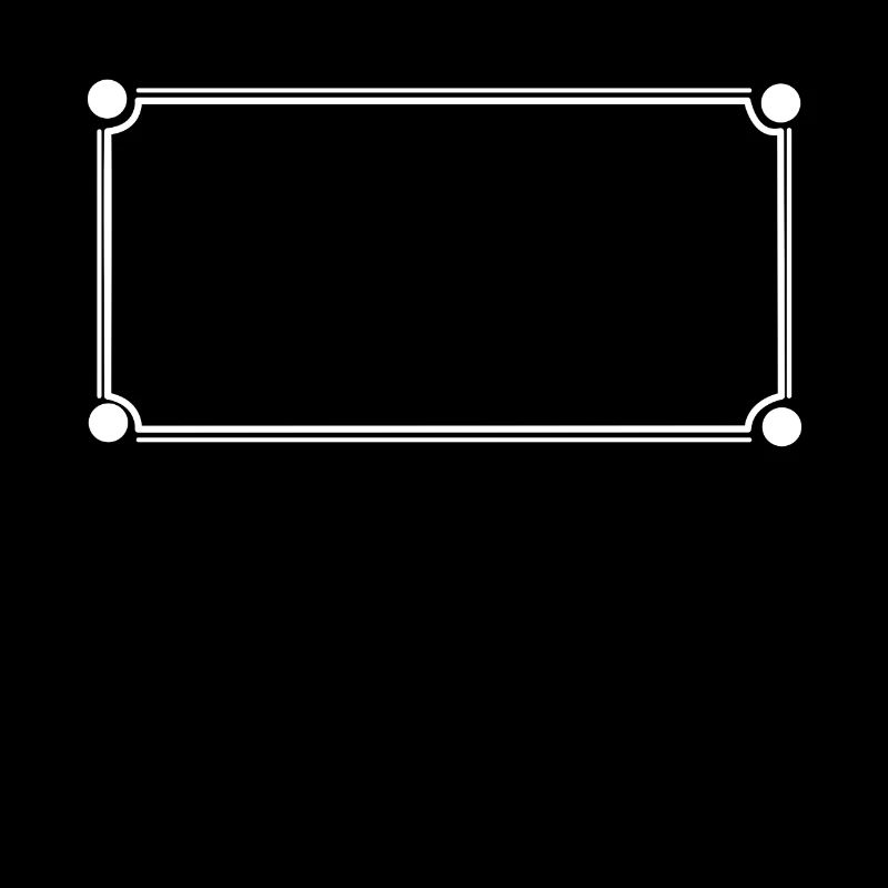 Cadre simple Décoration de forme rectangulaire