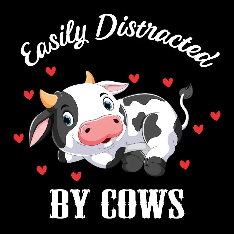 Easiliy Distracted by Cows Cow Farmer Farmer Cattle