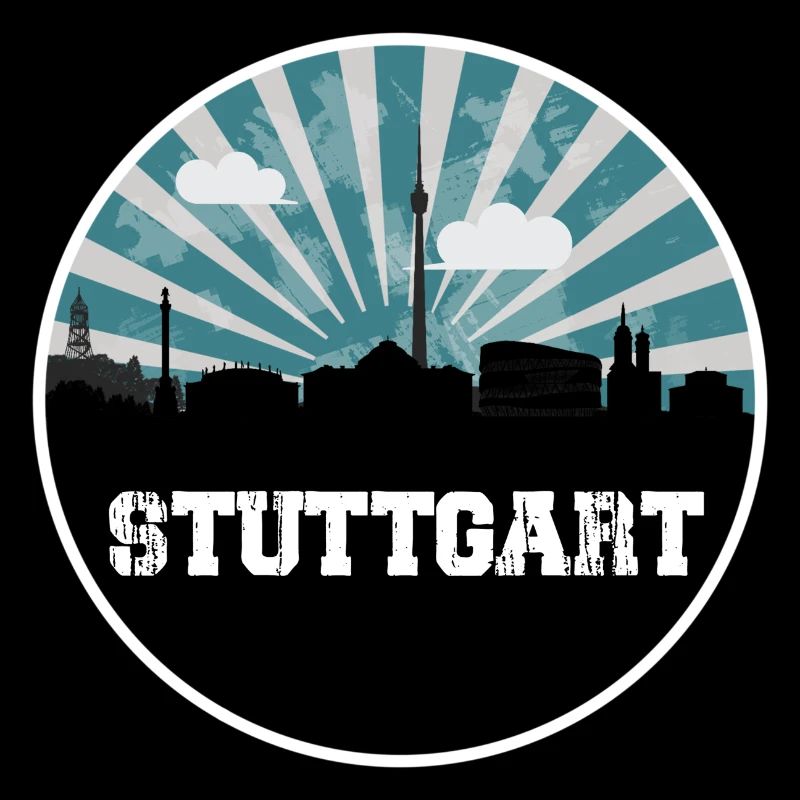 Stuttgart Skyline Blue Hour