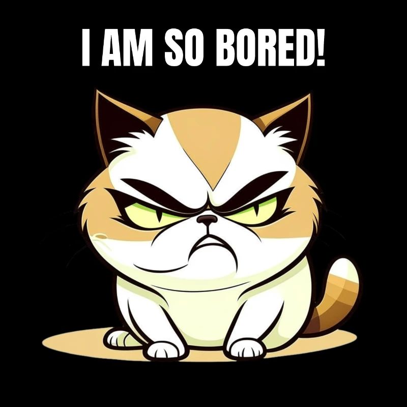 I am so bored - Funny cat that gets bored