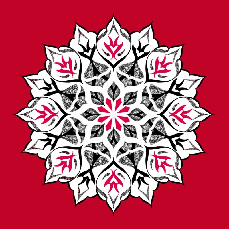 Dotwork mandala design