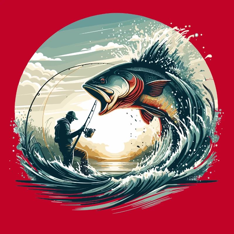 Pêche pêcheur dynamique cadeau