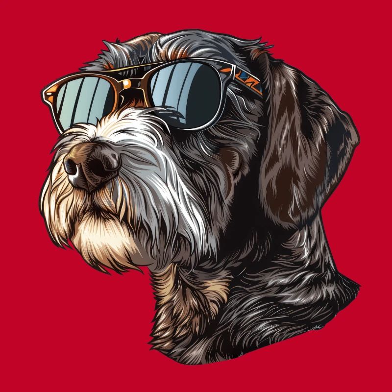 Deutsch Drahthaar, German Wirehaired Pointer, Hund