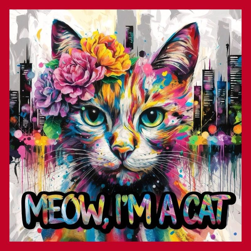 Kunstvolle Katze Version 2