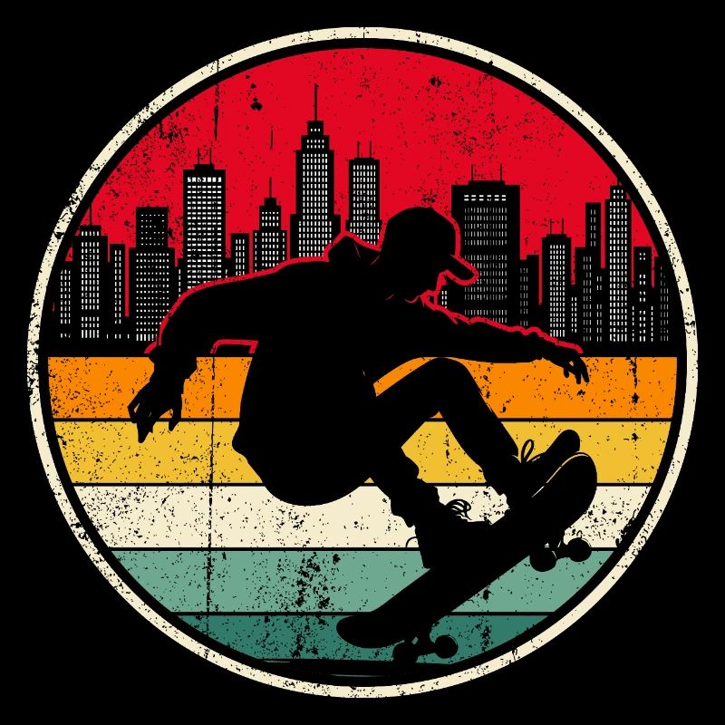 Silhouette de patin Urban Sunset