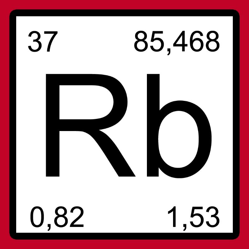 Conception typographique du symbole de rubidium