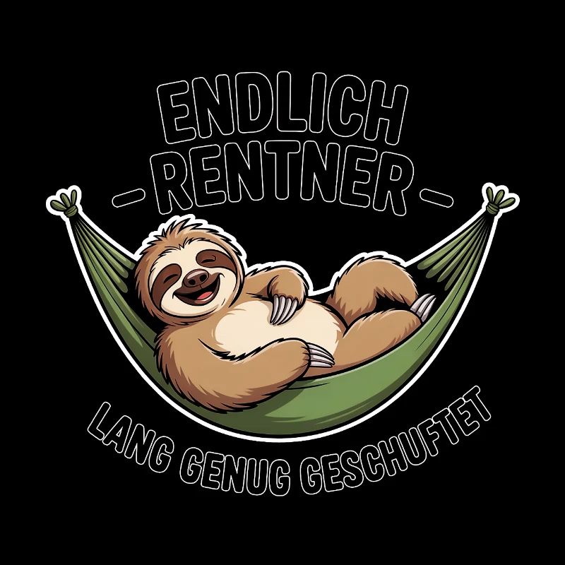 Endlich Rentner – Ruhestand, Spruch, Geschenkidee