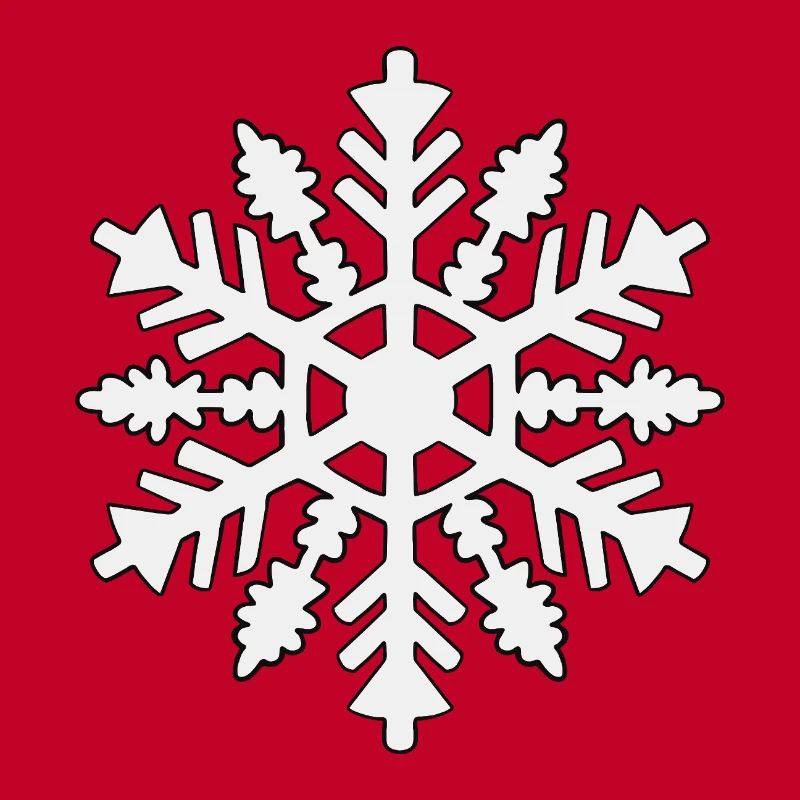 Silhouette de flocon de neige