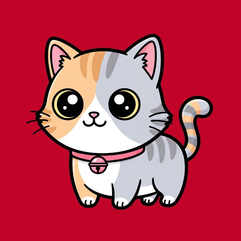 Calico Kitten Collar Charm