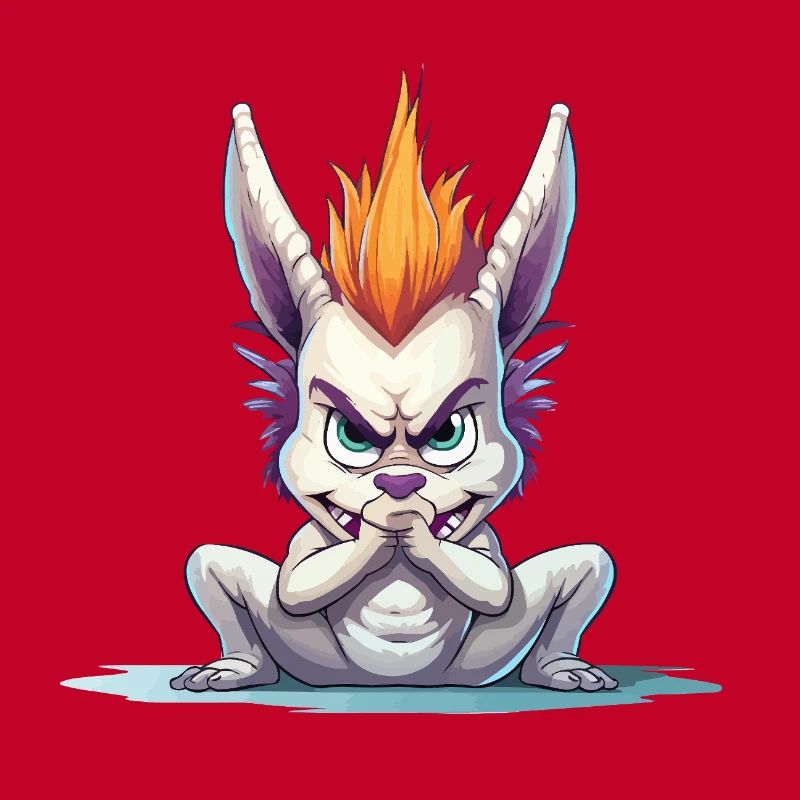 Angry Mohawk Bunny