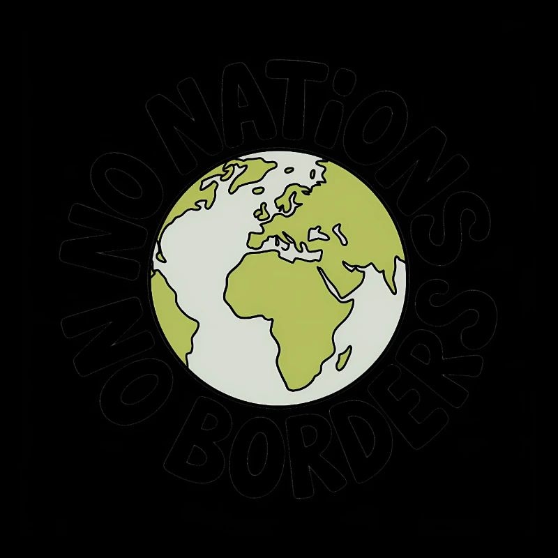 Pas de nations sans frontières - Antifa Tee