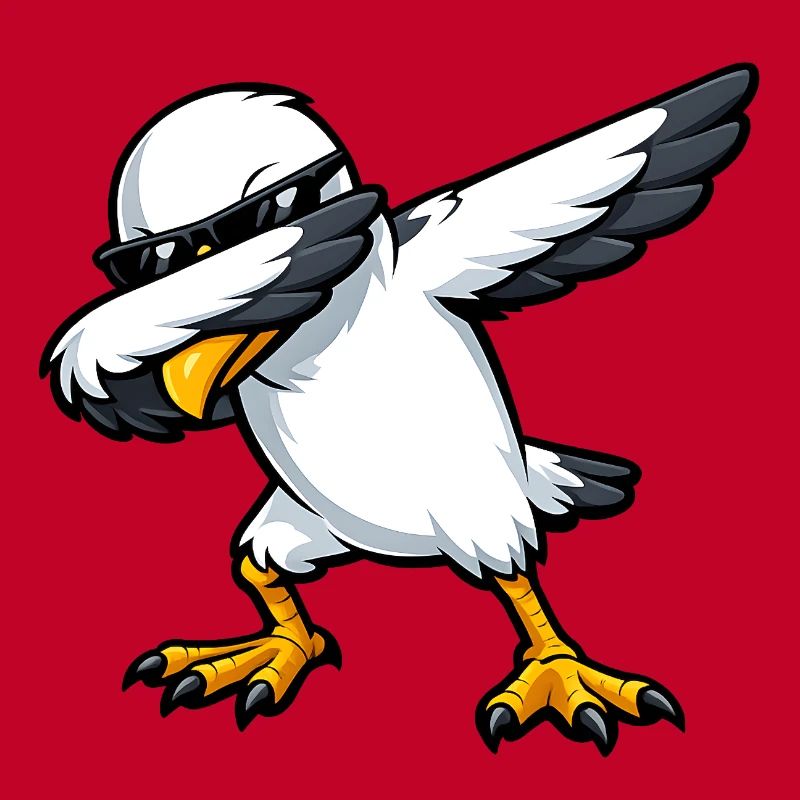 Dabbing Möwe