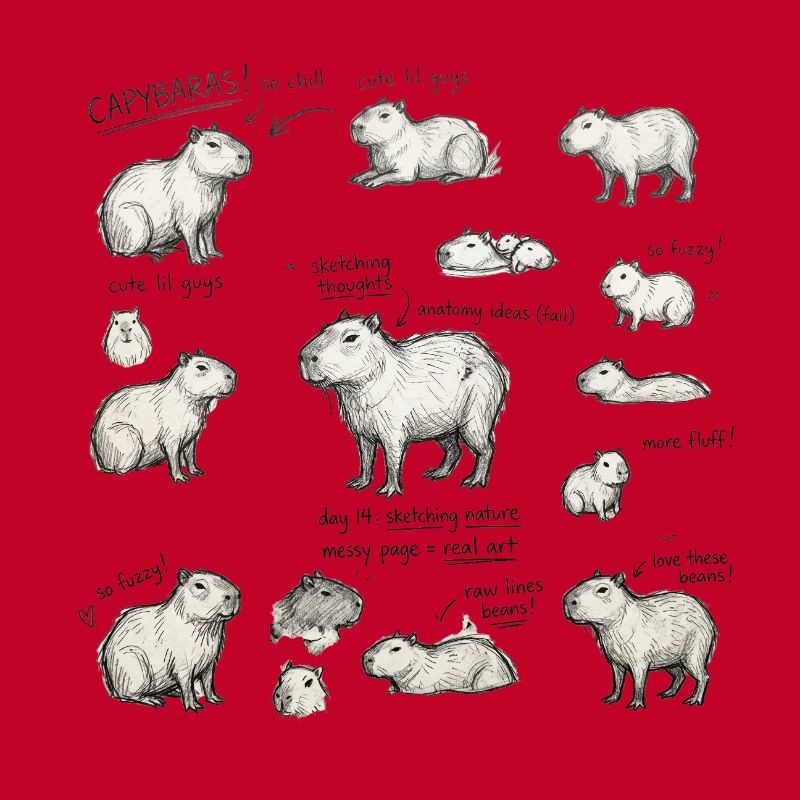 Capybara Sketch Parade