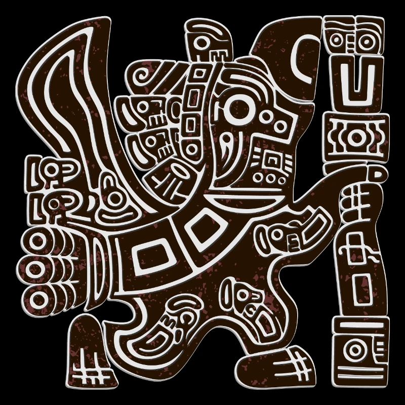 Aztec Eagle Warrior Tribal Ancient Totem