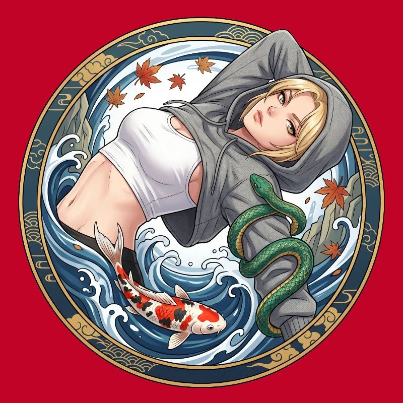 Sweat à capuche Wave Queen Pull