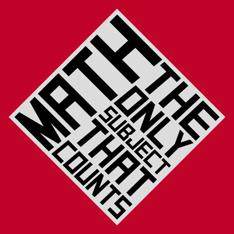 Les mathématiques La seule matière qui compte Nerd Mathe Logo