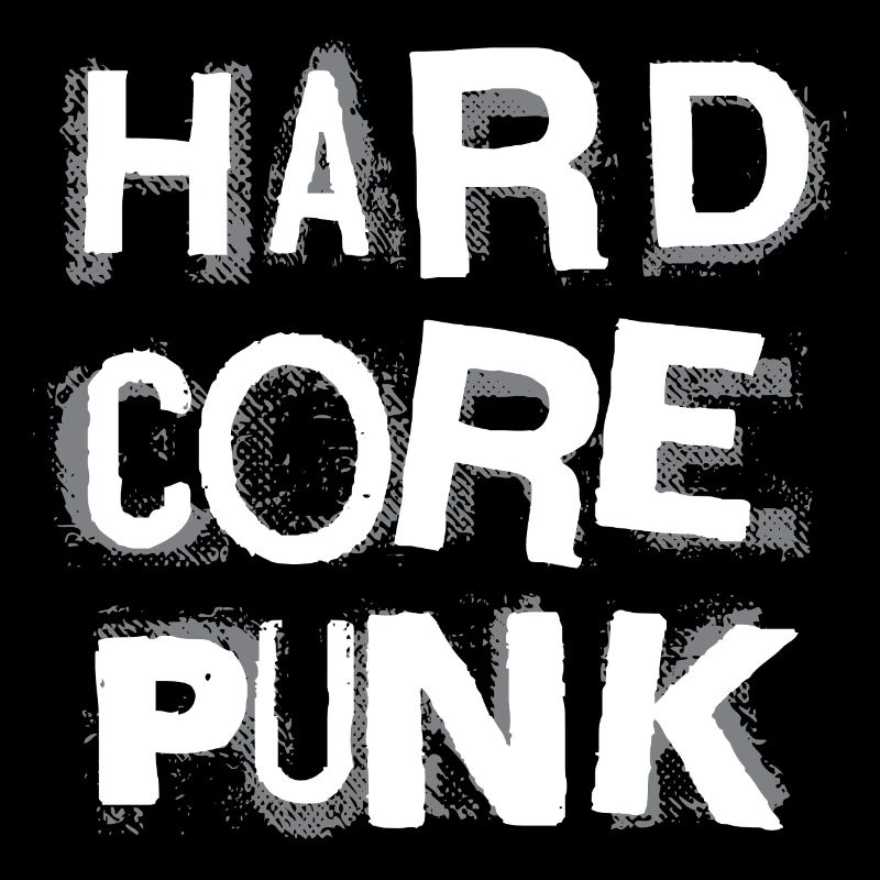 Hardcore Punk Schablone Text