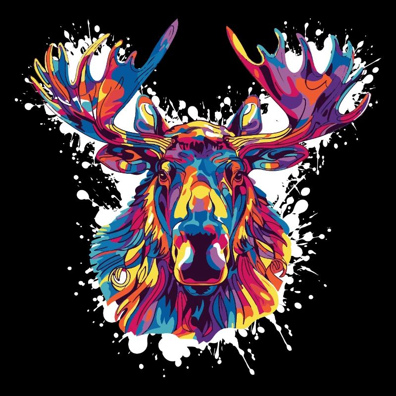 Deer Deer Paint Blobs