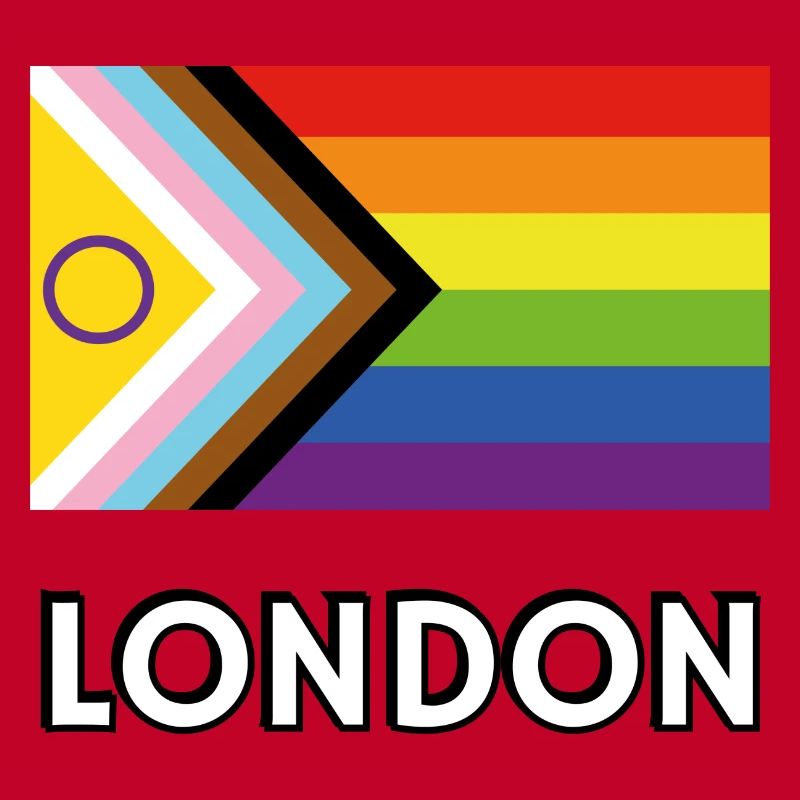 Drapeau de progrès de la fierté inclusive de Londres