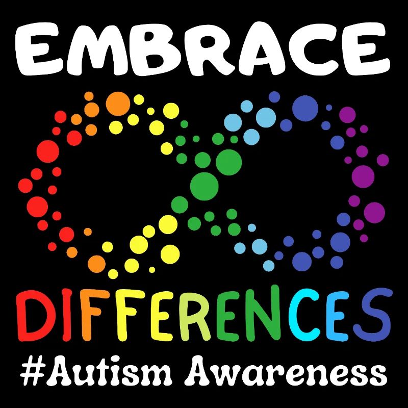 Embrace Differences Autism Awareness Infinity