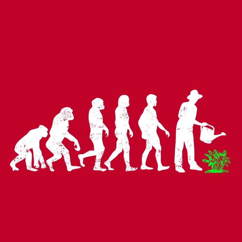Gärtner Evolution entwicklung gießen garten kanne