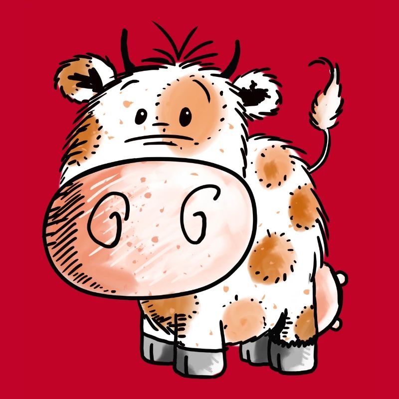 bébé vache douce - Vache - Vaches - enfant - bébé - naissance