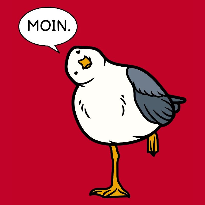 Moin Möwe – North German greeting with humor