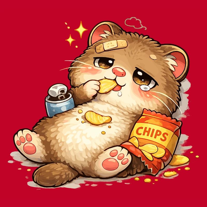 Chat amoureux des biscuits