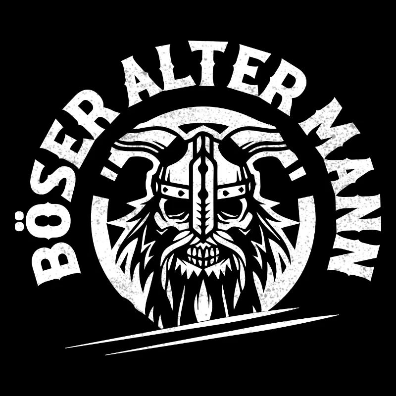 Böser Alter Mann Wikinger Krieger