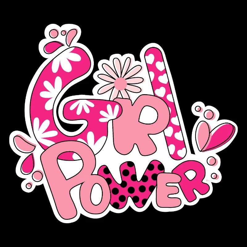 Mädchen-Flower-Power