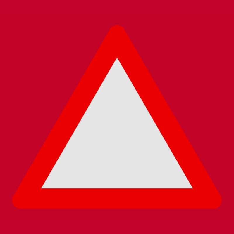 Blank Warning Triangle