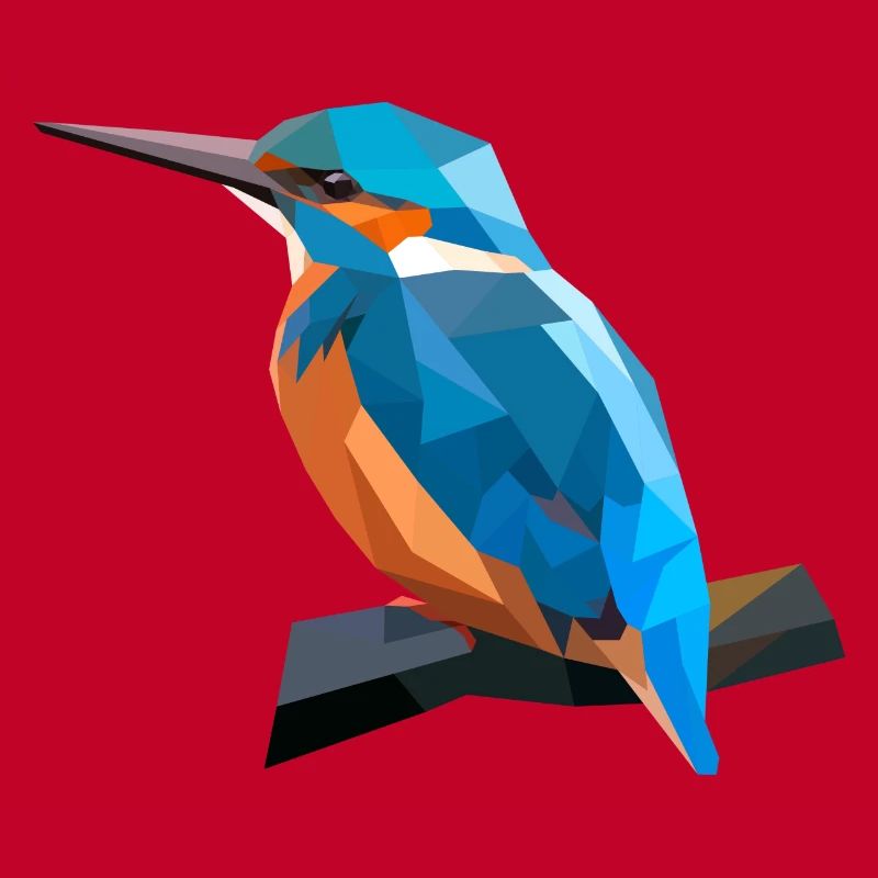 Polyart Eisvogel