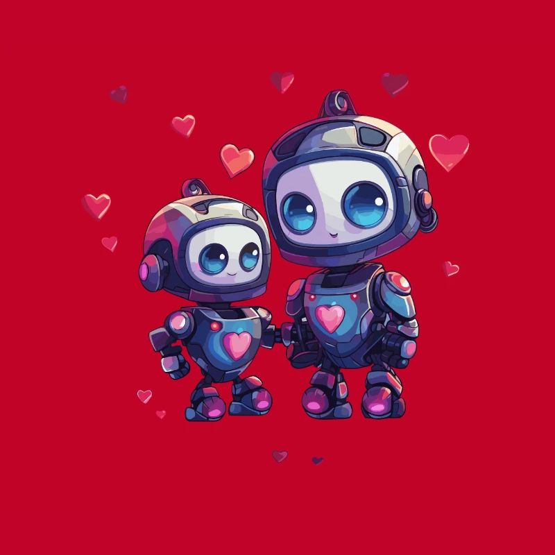 Mère robot avec conception d’enfant