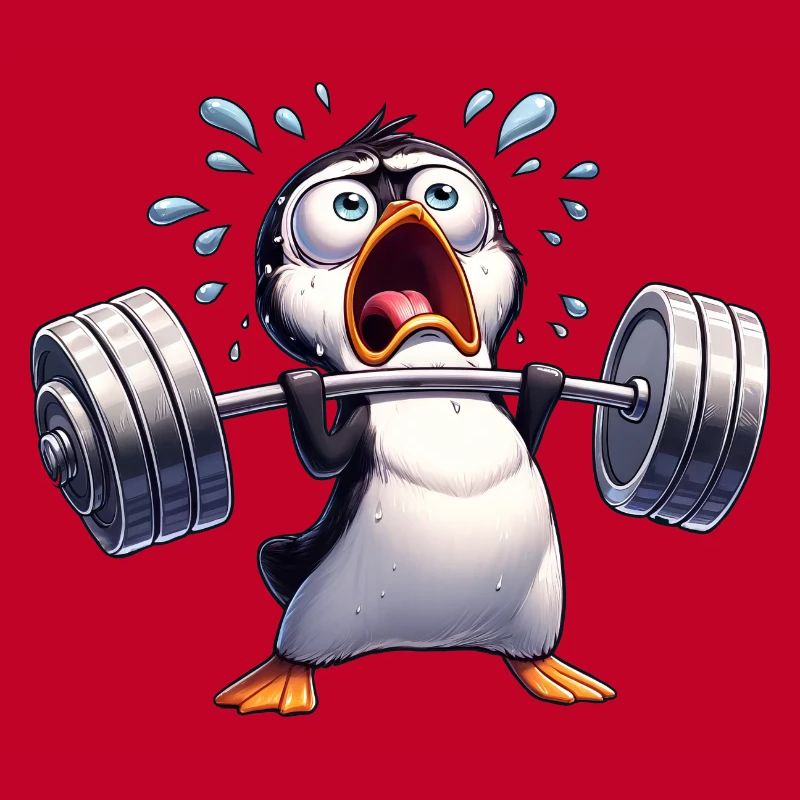 Penguin Weightlifting Dumbbell Workout Training