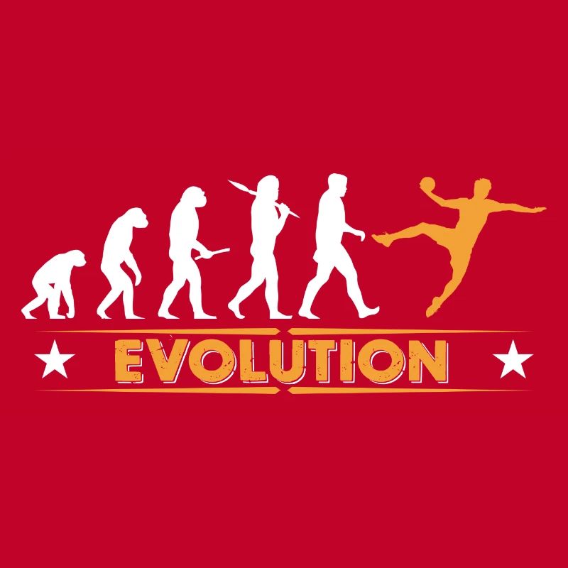 Handball Evolution - orange/weiss