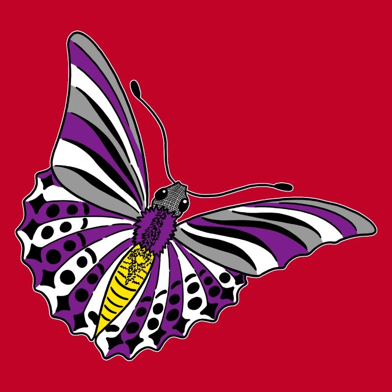 Schmetterling asexual non binary labrys lesbian