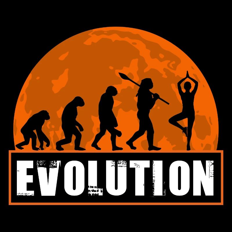 Yoga Lover Shirt Funny Human Evolution Gift