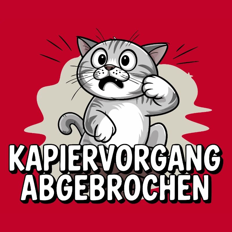 Processus de copie abandonné – chat confus
