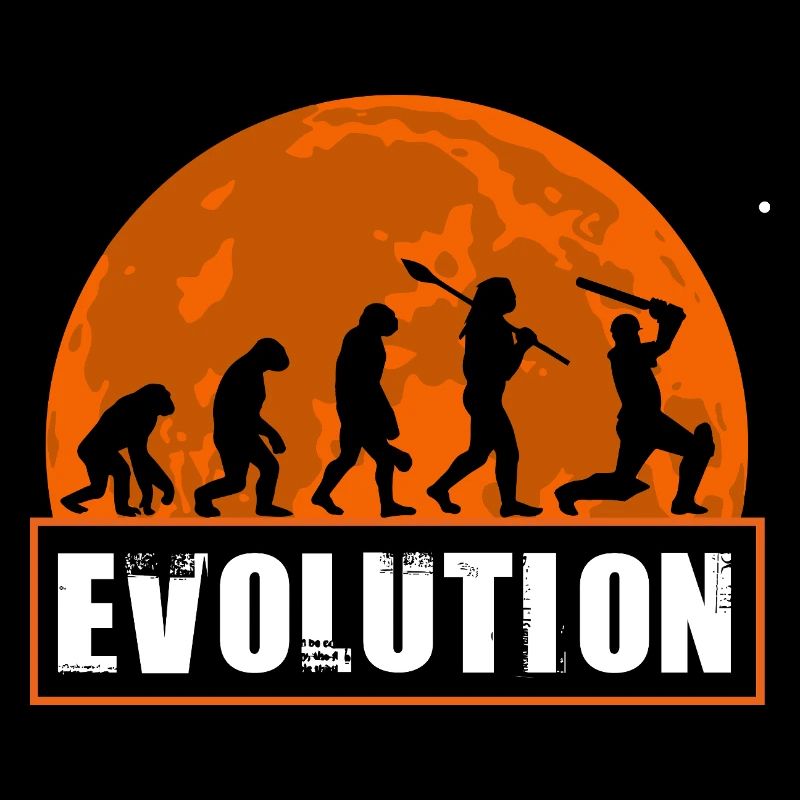 Evolution of Cricket Player Batsman Silhouette