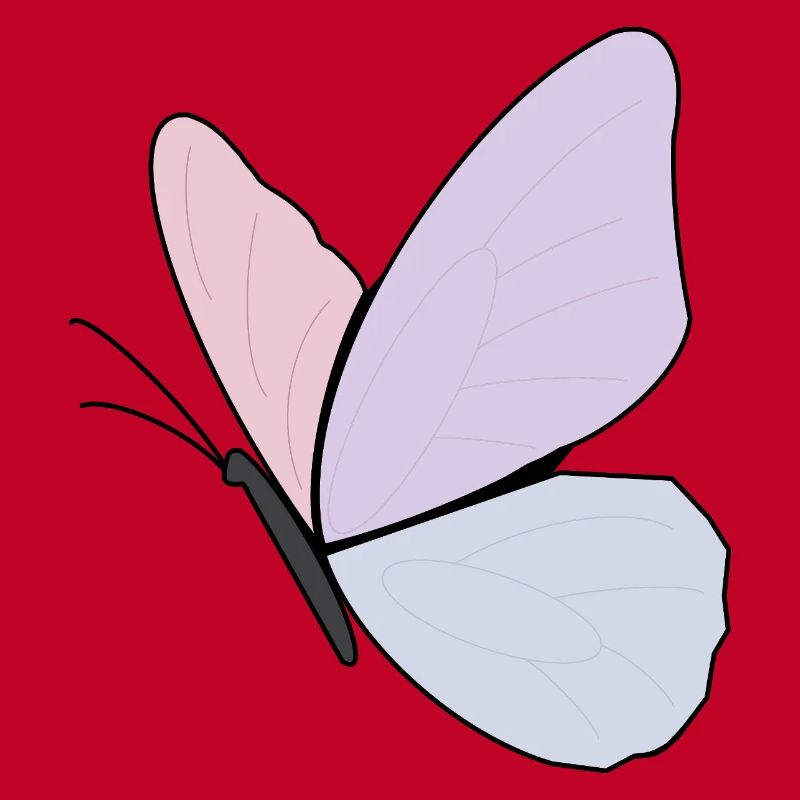 Conception de papillon pastel