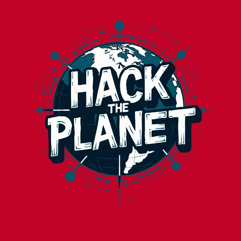 Globus Hack Motiv – Planetärer Techstil