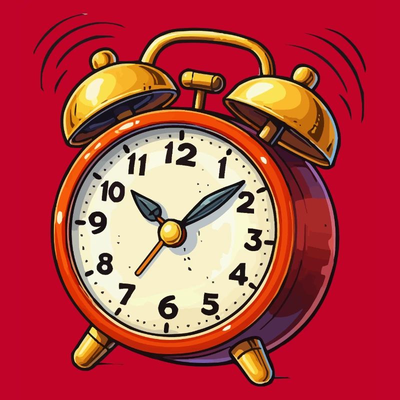 Alarm Clock Comic Clock
