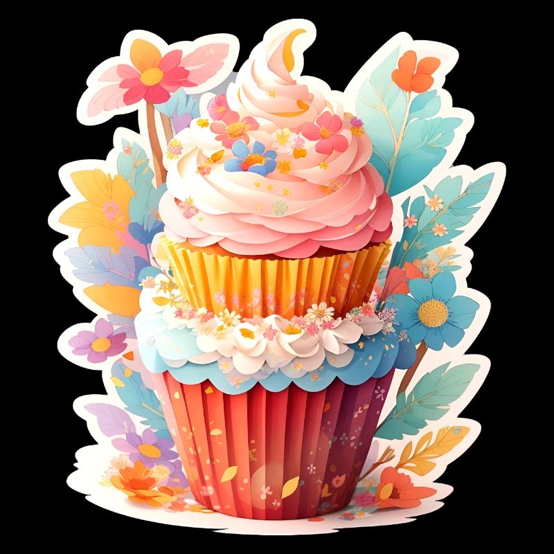 Cupcake aux fleurs